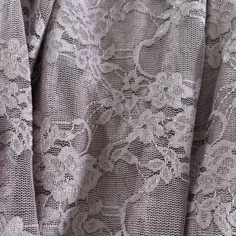 Ultra Pink Asymmetrical Lace Skirt in Mauve - Picture 4 of 5